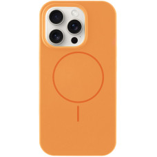 Чехол Silicone Case Full Protective (AA) NO LOGO with MagSafe для Apple iPhone 13 Pro (6.1) - Оранжевый / Papaya