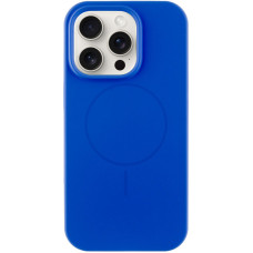 Чехол Silicone Case Full Protective (AA) NO LOGO with MagSafe для Apple iPhone 13 Pro (6.1) - Синий / Capri Blue