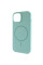 Чохол Silicone Case Full Protective (AA) NO LOGO with MagSafe для Apple iPhone 13 (6.1) - Бірюзовий / Light Turquoise - фото