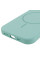 Чохол Silicone Case Full Protective (AA) NO LOGO with MagSafe для Apple iPhone 13 (6.1) - Бірюзовий / Light Turquoise - фото