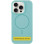 Чохол Silicone Case Full Protective (AA) NO LOGO with MagSafe для Apple iPhone 13 (6.1) - Бірюзовий / Marine Green