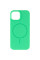 Чохол Silicone Case Full Protective (AA) NO LOGO with MagSafe для Apple iPhone 13 (6.1) - Зелений / Spearmint - фото