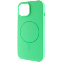 Чохол Silicone Case Full Protective (AA) NO LOGO with MagSafe для Apple iPhone 13 (6.1) - Зелений / Spearmint