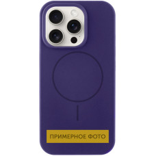 Чехол Silicone Case Full Protective (AA) NO LOGO with MagSafe для Apple iPhone 13 (6.1) - Фиолетовый / Elderberry