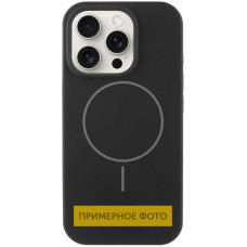 Чохол Silicone Case Full Protective (AA) NO LOGO with MagSafe для Apple iPhone 13 (6.1) - Чорний / Black
