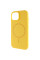 Чехол Silicone Case Full Protective (AA) NO LOGO with MagSafe для Apple iPhone 14 (6.1) - Желтый / Yellow - фото