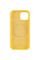 Чехол Silicone Case Full Protective (AA) NO LOGO with MagSafe для Apple iPhone 14 (6.1) - Желтый / Yellow - фото