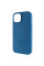Чехол Silicone Case Full Protective (AA) NO LOGO with MagSafe для Apple iPhone 15 (6.1) - Синий / Denim Blue - фото
