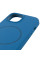 Чехол Silicone Case Full Protective (AA) NO LOGO with MagSafe для Apple iPhone 15 (6.1) - Синий / Denim Blue - фото