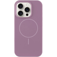Чехол Silicone Case Full Protective (AA) NO LOGO with MagSafe для Apple iPhone 15 Pro Max (6.7) - Лиловый / Lilac Pride