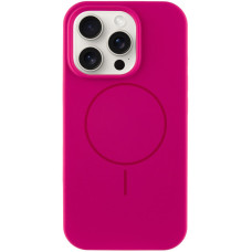 Чехол Silicone Case Full Protective (AA) NO LOGO with MagSafe для Apple iPhone 15 Pro Max (6.7) - Малиновый / Dragon Fruit