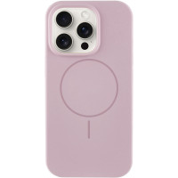Чехол Silicone Case Full Protective (AA) NO LOGO with MagSafe для Apple iPhone 15 Pro Max (6.7) - Розовый / Pink Sand