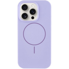 Чехол Silicone Case Full Protective (AA) NO LOGO with MagSafe для Apple iPhone 15 Pro Max (6.7) - Сиреневый / Dasheen