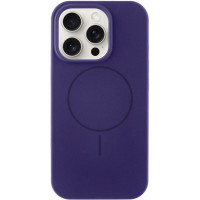 Чохол Silicone Case Full Protective (AA) NO LOGO with MagSafe для Apple iPhone 15 Pro Max (6.7) - Фіолетовий / Elderberry