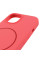 Чохол Silicone Case Full Protective (AA) NO LOGO with MagSafe для Apple iPhone 15 Plus (6.7) - Кавуновий / Watermelon red - фото