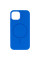 Чохол Silicone Case Full Protective (AA) NO LOGO with MagSafe для Apple iPhone 15 Plus (6.7) - Синій / Capri Blue - фото