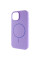 Чохол Silicone Case Full Protective (AA) NO LOGO with MagSafe для Apple iPhone 15 Plus (6.7) - Бузковий / Dasheen - фото