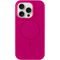 Чехол Silicone Case Full Protective (AA) NO LOGO with MagSafe для Apple iPhone 16 Pro (6.3) - Малиновый / Dragon Fruit
