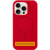 Чехол Silicone Case Full Protective (AA) NO LOGO with MagSafe для Apple iPhone 16 Plus (6.7) - Красный / Red