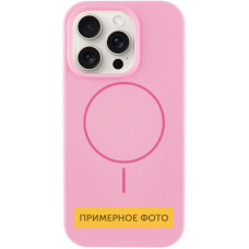 Чехол Silicone Case Full Protective (AA) NO LOGO with MagSafe для Apple iPhone 16 Plus (6.7) - Розовый / Light pink
