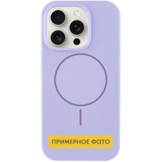 Чехол Silicone Case Full Protective (AA) NO LOGO with MagSafe для Apple iPhone 16 Plus (6.7) - Сиреневый / Dasheen