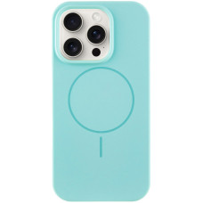 Чехол Silicone Case Full Protective (AA) NO LOGO with MagSafe для Apple iPhone 16 Pro Max (6.9) - Бирюзовый / Light Turquoise