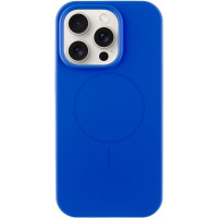 Чехол Silicone Case Full Protective (AA) NO LOGO with MagSafe для Apple iPhone 16 Pro Max (6.9) - Синий / Capri Blue