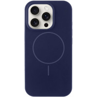 Чехол Silicone Case Full Protective (AA) NO LOGO with MagSafe для Apple iPhone 16 Pro Max (6.9) - Темно-синий / Midnight blue