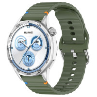 Силіконовий ремінець Wavy для Smart Watch 20mm Dark Olive