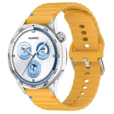 Силіконовий ремінець Wavy для Smart Watch 22mm Dark Yellow