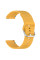 Силіконовий ремінець Wavy для Smart Watch 22mm Dark Yellow - фото