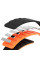 Ремінець Dual-color Magnetic для Smart Watch 22mm Black / Orange - фото