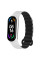 Ремінець Dual-color Magnetic для Xiaomi Mi Band 7/6/5/4/3 White / Black - фото