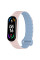 Ремінець Dual-color Magnetic для Xiaomi Mi Band 7/6/5/4/3 Light Pink / Lilac Blue - фото