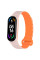 Ремінець Dual-color Magnetic для Xiaomi Mi Band 7/6/5/4/3 Light Pink / Orange - фото