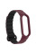 Ремінець Dual-color Magnetic для Xiaomi Mi Band 7/6/5/4/3 Plum / Black - фото