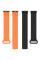 Ремінець Dual-color Magnetic для Xiaomi Mi Band 9/8/10 Black / Orange - фото