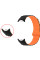 Ремінець Dual-color Magnetic для Xiaomi Mi Band 9/8/10 Black / Orange - фото