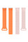 Ремінець Dual-color Magnetic для Xiaomi Mi Band 9/8/10 Light Pink / Orange - фото