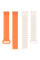 Ремінець Dual-color Magnetic для Xiaomi Mi Band 9/8/10 White / Orange - фото