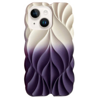 TPU чохол Leaf для Apple iPhone 14 / 13 (6.1) - White / Purple