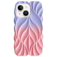 TPU чохол Leaf для Apple iPhone 15 (6.1) - Lilac / Pink