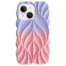 TPU чохол Leaf для Apple iPhone 15 (6.1) - Lilac / Pink