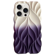 Чехол Leaf для Apple iPhone 15 Pro (6.1) - White / Purple