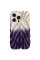 Чехол Leaf для Apple iPhone 15 Pro (6.1) - White / Purple - фото