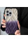 Чехол Leaf для Apple iPhone 15 Pro (6.1) - White / Purple - фото
