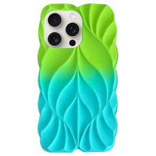 Чехол Leaf для Apple iPhone 15 Pro (6.1) - Green / Aqua