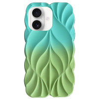 TPU чохол Leaf для Apple iPhone 16 (6.1) - Marine Green / Mint