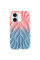 TPU чохол Leaf для Apple iPhone 16 (6.1) - Pink / Blue - фото