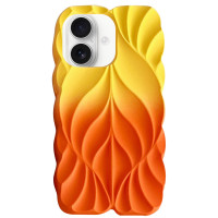 TPU чохол Leaf для Apple iPhone 16 (6.1) - Yellow / Orange